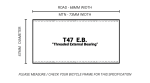 T47 E.B. 68/73 - Steel - 30-30mm spindle