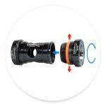 BB30/PF30 73 MTB - Steel - 24-24mm spindle